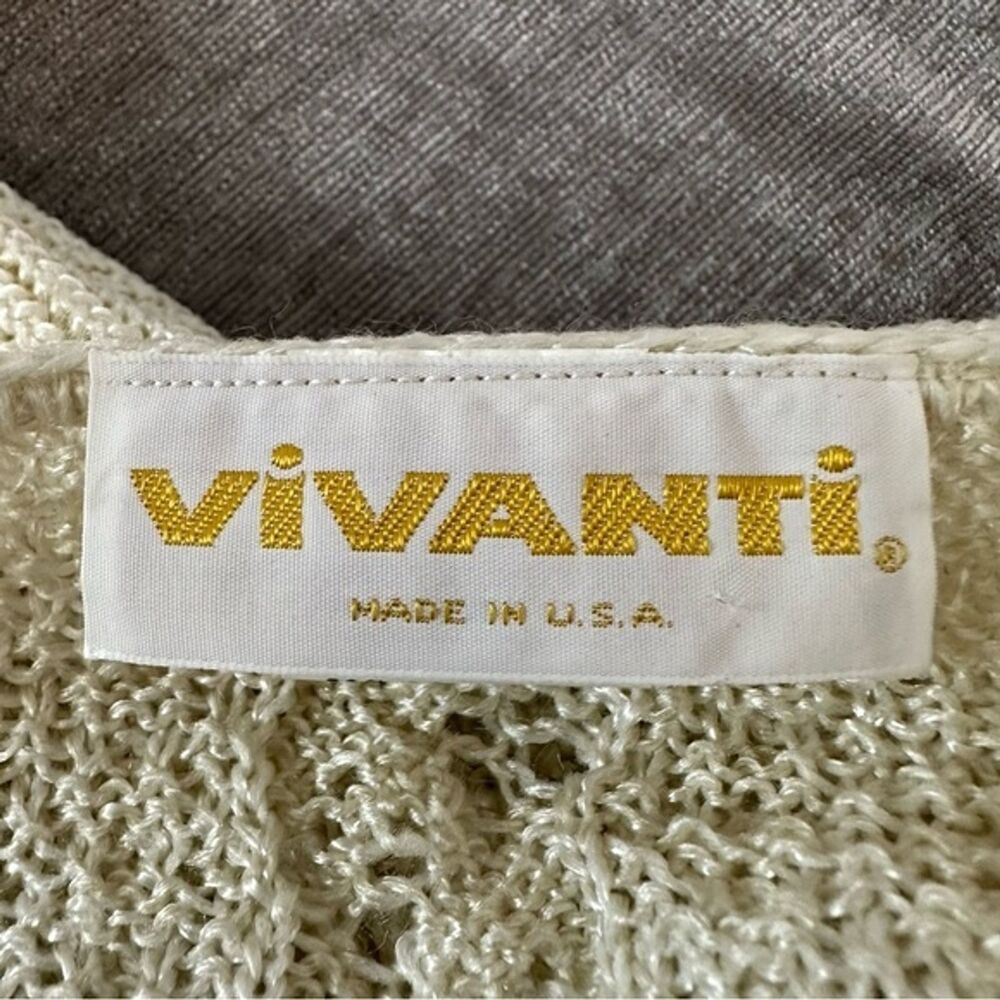 Vintage Vivanti Cottagecore Crochet Sweater Set 70's Grandmacore - Picture 2 of 16